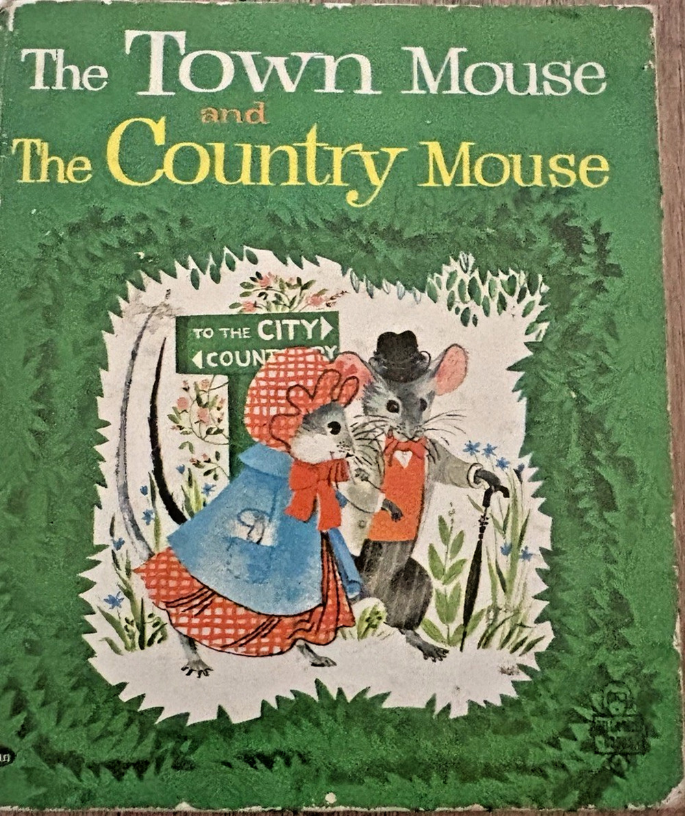 The Town Mouse and The Country Mouse 1965 Carl Mary Hauge Whitman Publishing Co